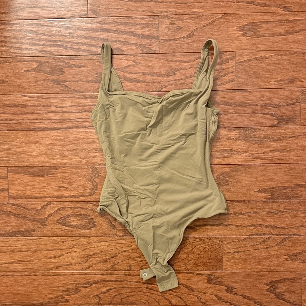 SKIMS Olive Green Bodysuit